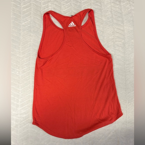 Adidas racerback tank top, girls size L red/orage - Picture 3 of 9